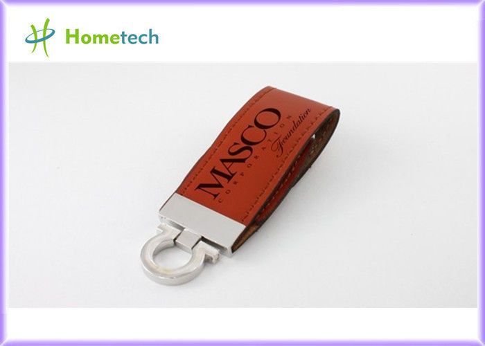 USB 2.0 Leather Memory Sticks USB Flash Drive U Disk 4GB / 8GB / 16GB