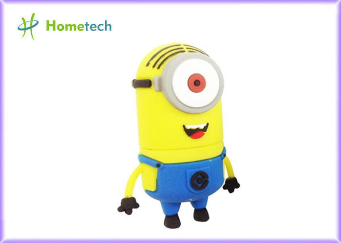 Yellow &amp; Blue 1GB Despicable Me Cartoon USB Flash Drive / Minion USB Stick for Gift
