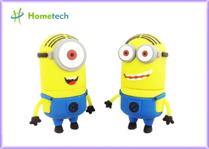 Yellow &amp; Blue 1GB Despicable Me Cartoon USB Flash Drive / Minion USB Stick for Gift