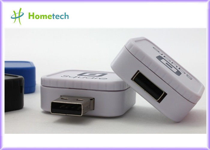 Square Swivel 2GB Plastic USB Flash Drive Micro USB 2.0 / 3.0