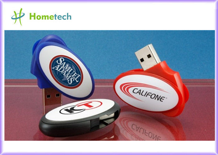 OEM Blue Plastic usb flash thumb drive 8GB , Plastic USB Memory 2.0 with customized logo USB pendrive