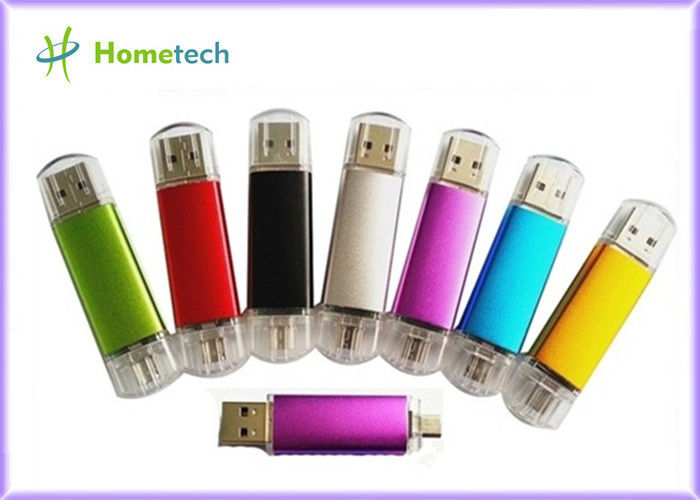 OTG USB 2.0 Mobile Phone USB Flash Drive Flash Memory Bar with Logo Printed