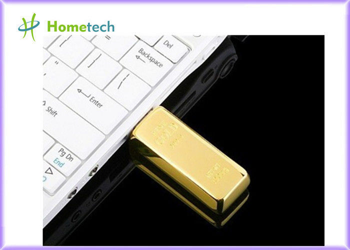 High End USB 1.1 / 2.0 Metal Thumb Drives Gold Bar 2GB 4GB 8GB 16GB 32GB