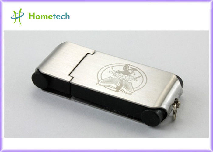 Metal Thumb drives - China Silver Metal thumb USB Pen with Keychain Suppliers