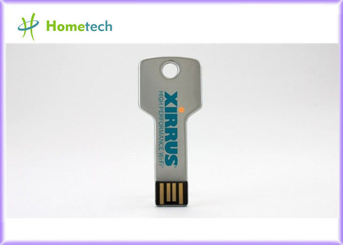 Metal Key Shape USB with Custom Logo Printing 1GB , 2GB , 4GB