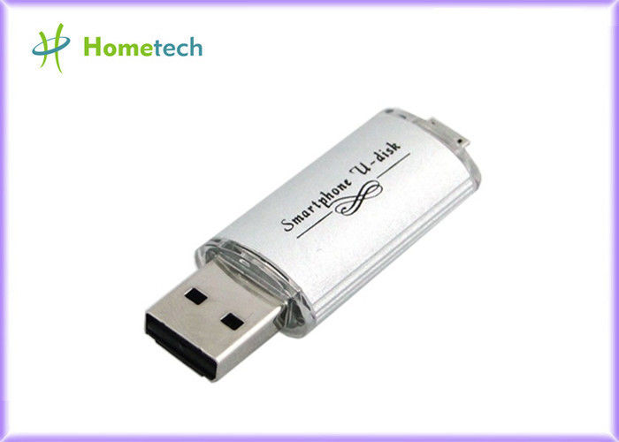 32GB Metal Sliver Mobile Phone USB Flash Drive / Smartphone U Disk