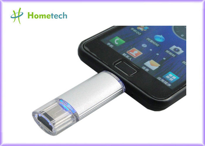 White Mobile Phone USB Flash Drive , High Capacity USB Flash Drive
