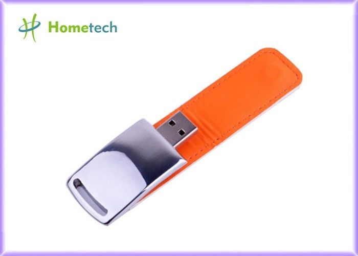 Customer Logo Leather USB Memory Stick Flash Drive Pendrive 16GB 32GB 64GB