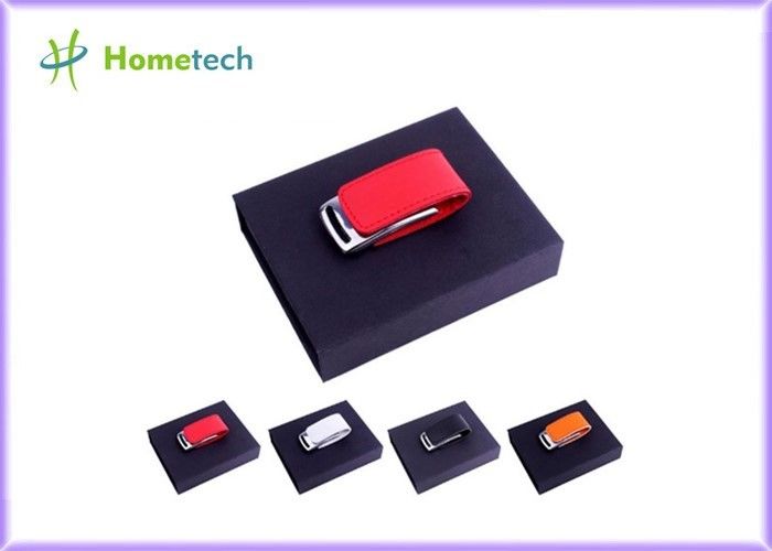 Customer Logo Leather USB Memory Stick Flash Drive Pendrive 16GB 32GB 64GB