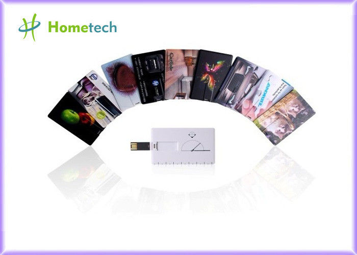 Rectangle Slim Credit Card USB Storage Device Printed For Promotion Gift