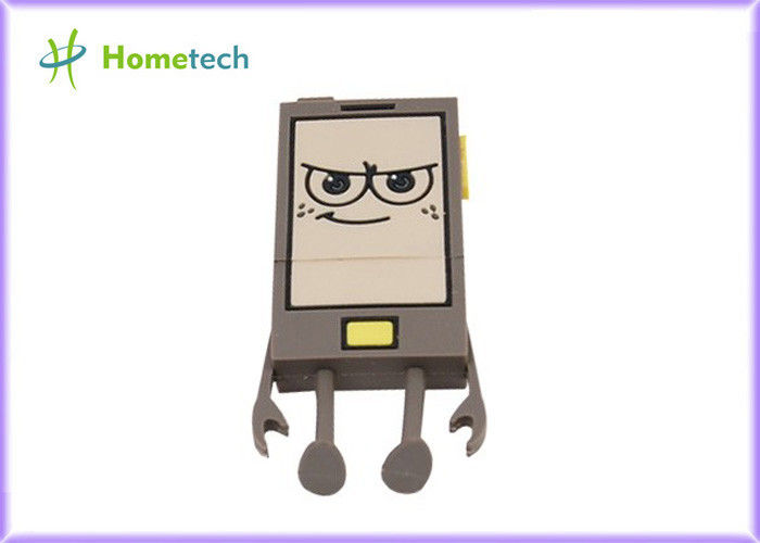 Cute Robot Genuine Cartoon USB Flash Drive / Memory Stick Thumb Drive