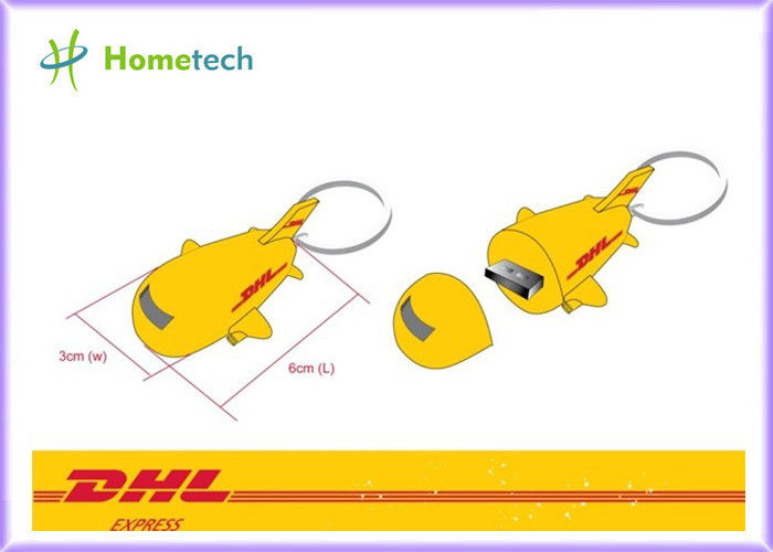 Airplane shape Cartoon Customized USB Flash Drive Soft Rubber For Boys 4GB/ 8GB