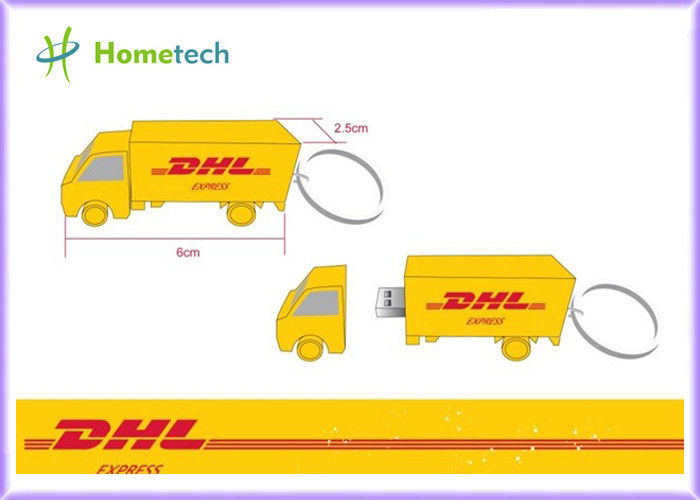 Cartoon DHL Truck Customized USB Flash Drive with High Speed USB memory 4GB / 8GB