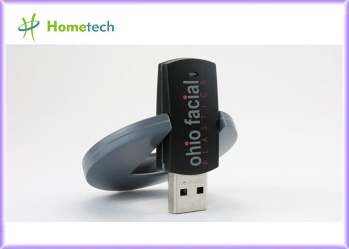 Sliver Plastic USB Flash Drive Circular Shape 1GB 2GB 4GB For Student