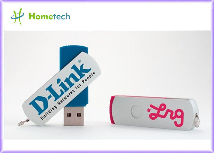 Fashion Novelty Plastic USB Flash Drive Swivel Style With File Transfer 1GB