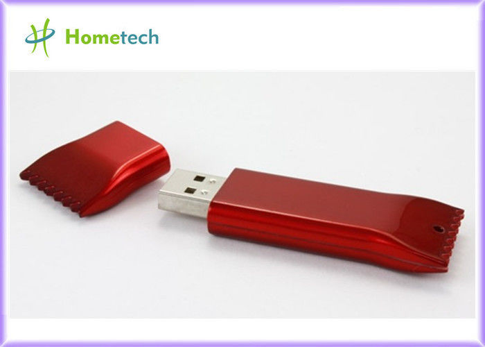Blue Rectangle Plastic USB Flash Drive / usb flash drive keychain