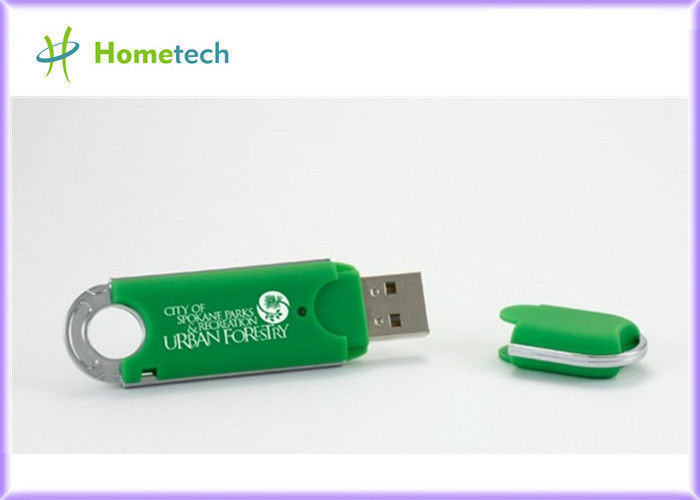 Blue Customized Plastic USB Flash Drive 2GB / 4GB / 8GB flashdrives