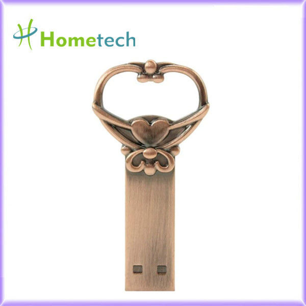 Metal Love Knot Key Shape 16GB USB 2.0 metal key shape usb flash drive usb flash key flash-key