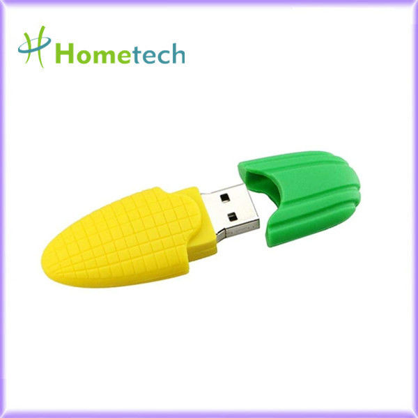 Cartoon Corn PVC Customized USB Flash Drive 2.0 3.0 2GB 4GB 8GB 16GB 32GB 64GB