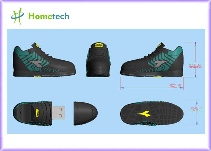 Cute USB flash drives 8GB 16GB / custom USB Key Eco-friendly custom sneaker PVC USB Drives