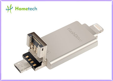 Multifunctional Custom Mobile Phone USB Flash Drive Surpport iPhone / Android