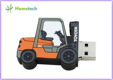 Forklift Style 64g Customized Usb Flash Drive / Pen Drive Usb 2.0 Support Windows ME / XP
