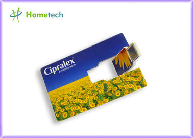 Gift Credit Card USB Storage Device / 512MB Large Capacity Thumb Drive full Color Logo Printing