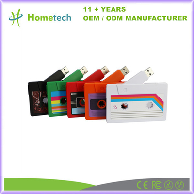 Cassette Tape Memoria USB Flash Drive 4GB 8GB 16GB 32GB 64GB 128GB With Custom Logo