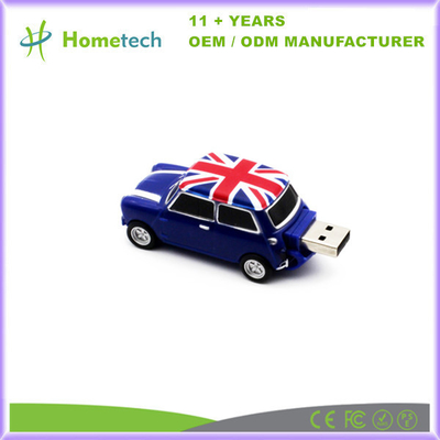 Metal Car Stainless Steel Keychain USB 2.0 Memory Stick Pen Drive 8GB 16GB 32GB 64GB