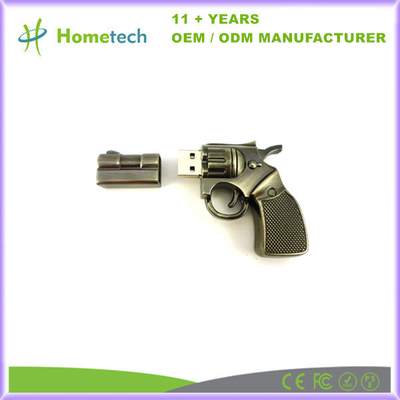 Custom Smart Fancy Gun Toy Shape USB 2.0 Flash Drive Metal Pendrive 8GB