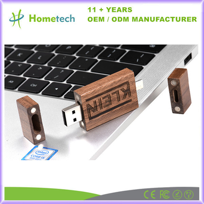 Wood OTG USB Pendrive 8GB 16GB 32GB 64GB USB 2.0 3.0 Flash Drive With Custom Laser Logo