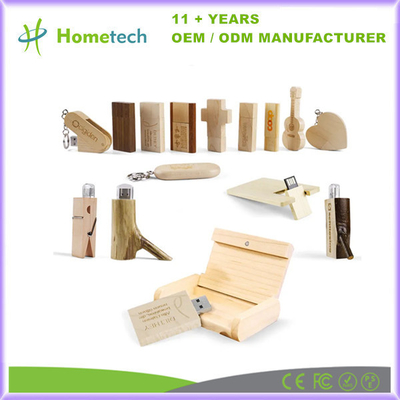 Custom Gifts Wooden USB Flash Drives 8GB 16GB 32GB 1GB 2GB 4GB USB Stick Memory Disk Pendrive