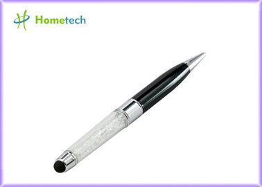Shock proof Silver Crystal U Disk / USB Flash Pen Drive 16GB 32GB
