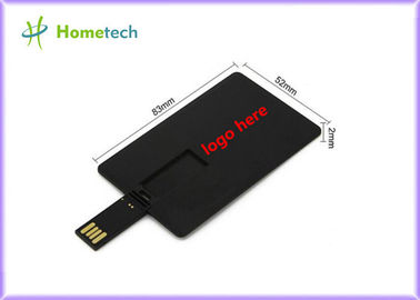 Black plastic Credit Card / Card Custom Logo Business Design Usb Flash Drive Stick 4GB 8GB 16GB 32GB