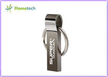 Thumb Shape Metal USB Memory Stick 32GB 64GB 128GB Silver Color With Key Chian