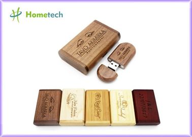 Photography Gift Wooden USB Flash Drive , Custom Logo Bamboo USB Memory Drive