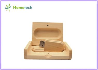Stick Style Wooden USB Flash Drive , USB Flash Thumb Drive 5 - 15MB / S Reading Speed