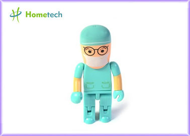 Custom Made 8GB / 16GB Cartoon Character USB Drives / USB 2.0 Character Green