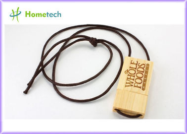 Promo Mini Wooden USB Flash Drive , Laser Printing Logo USB Flash Drive 1GB / 2GB USB