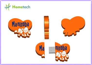 Valentines Gift Lover Cartoon Flash Drive 32gb , Cartoon Heart Shaped USB,Customized Shape Rubber PVC USB Flash Drive