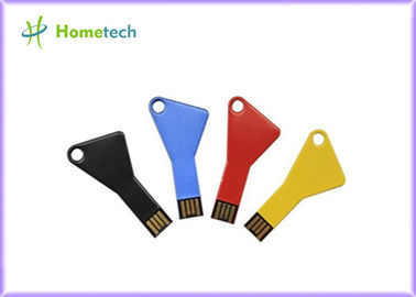 8GB 16GB 32GB Metal Sliver Key Shape USB drives Aluminium USB Flash Drive 8-15MB/S