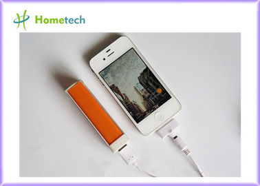 Metallic Universal Portable Lipstick Power Bank 2600mAh for iphone , ipad