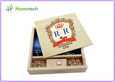 Nature Color 16GB Maple Custom Wood Flash Drives Photo Album Shape For Photographers