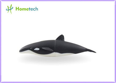 Shark Shape Cartoon USB Flash Drive , Rubber U Disk Cartoon Pen Drive