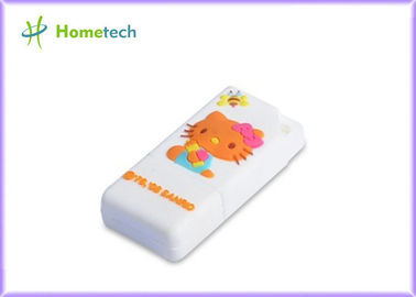 PVC 2D Rectangle Cartoon USB Flash Drive , Pen Drive Memory Card