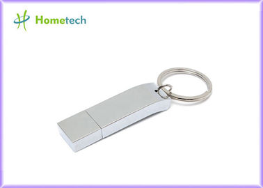 Silver 16GB/32 GB Metal Thumb Drives USB 2.0 Interface Type For Your Business Gifts