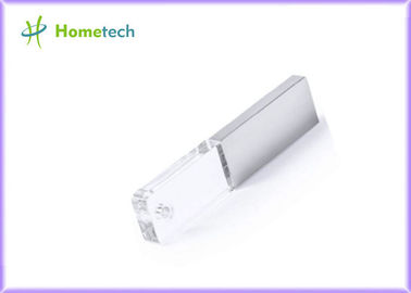 Custom Crystal Heart USB Flash Drive 2D 3D Logo Engraving For Company / Buisness Gift