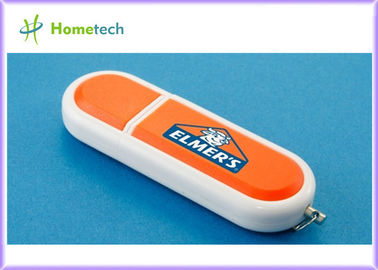 Orange Plastic USB Flash Drive / Windows Vista Flash Drive For Home