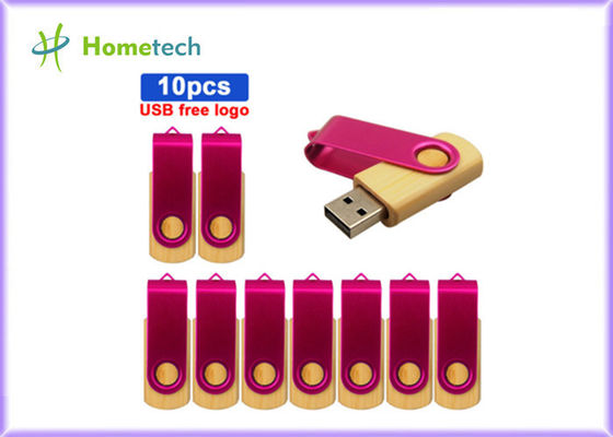 USB 2.0 3.0 Metal Bamboo Wooden USB Stick High Speed Logo Customized Eco Friendly