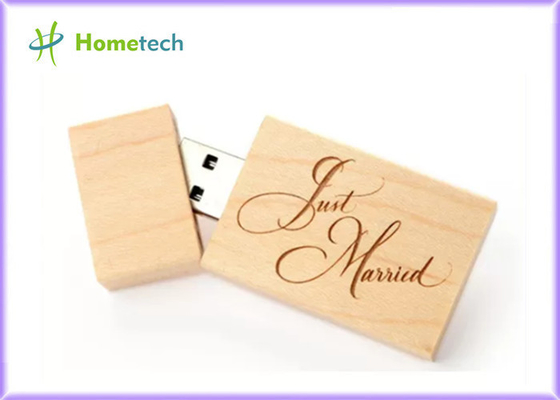 8GB 16GB Reading 148 Mbps Maple Wooden USB Flash Drive